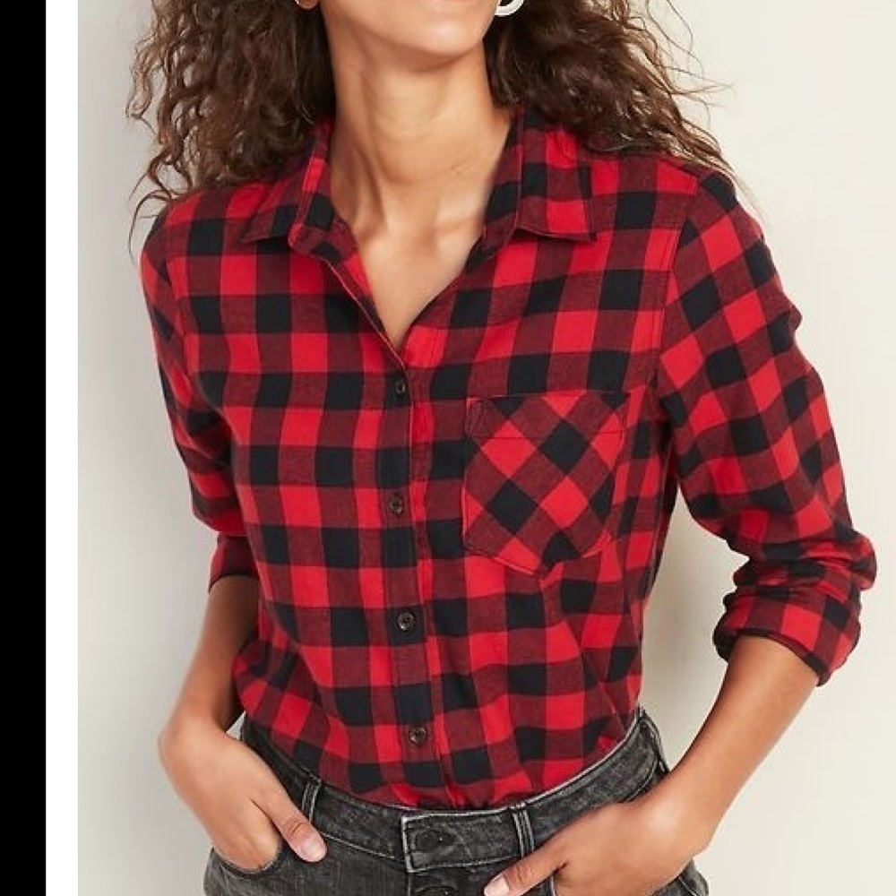 GAP Kids Red & Black Plaid Shirt. Size XL (12).